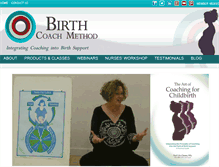 Tablet Screenshot of birthcoachdoulatraining.com